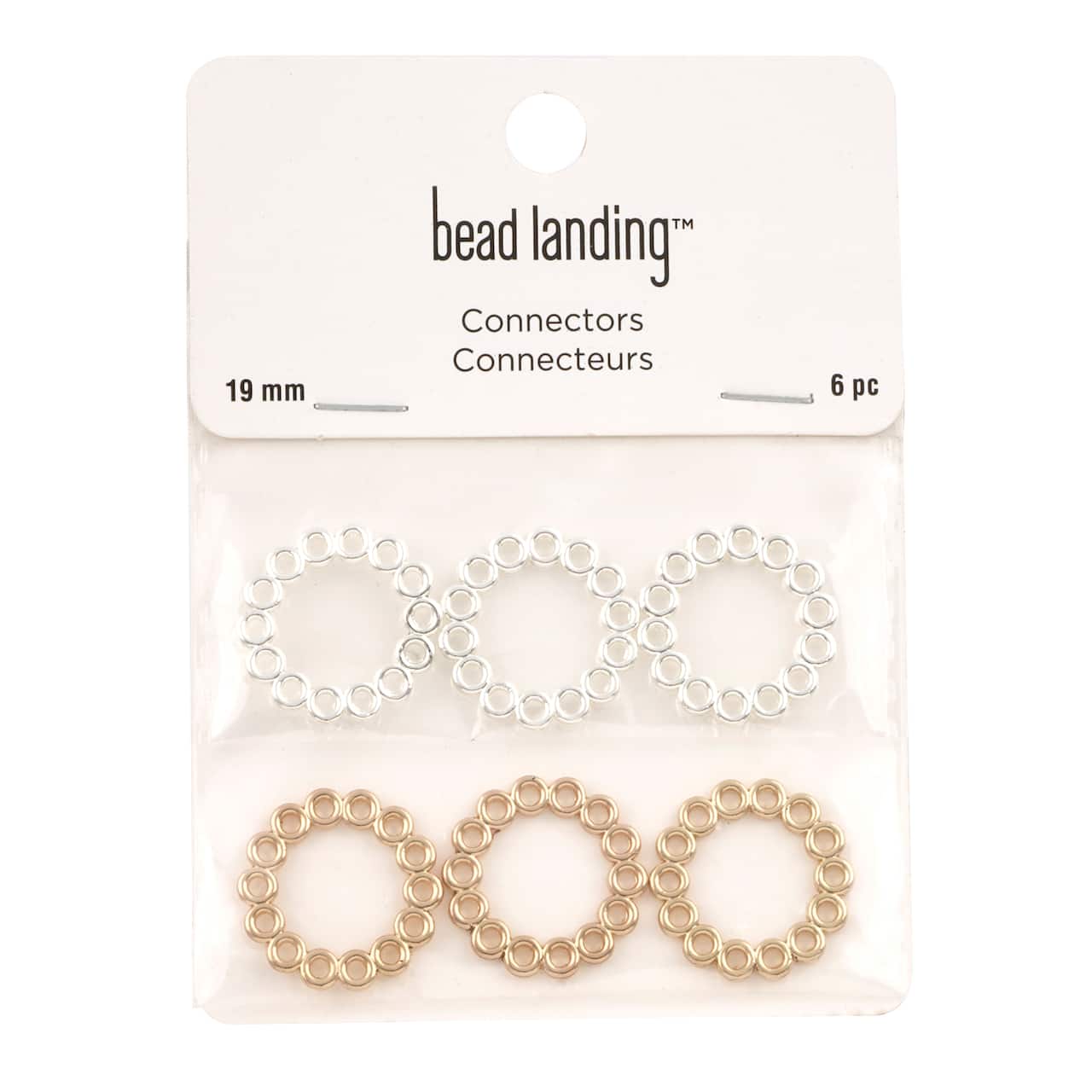 Silver &#x26; Gold Round Connectors by Bead Landing&#x2122;